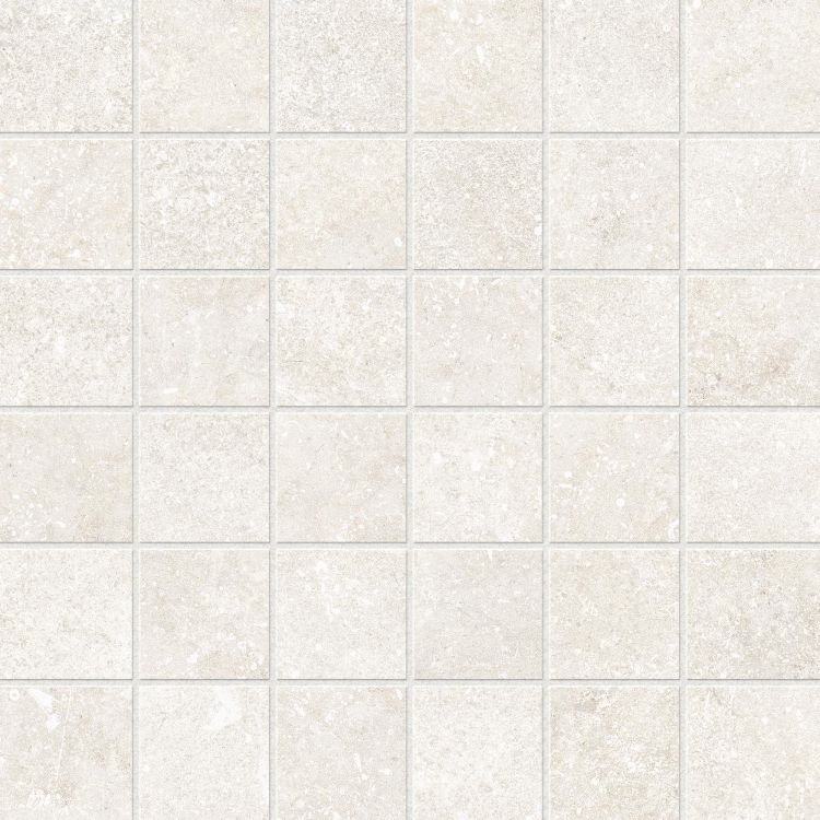 Untamed Wander White Mosaic 2 x 2 12 x 12
